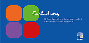 Ansicht des Flyers „60 Jahre eaf bayern"
