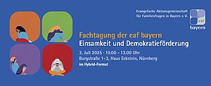 Flyer der Fachtagung „Einsamkeit und Demokratieförderung“