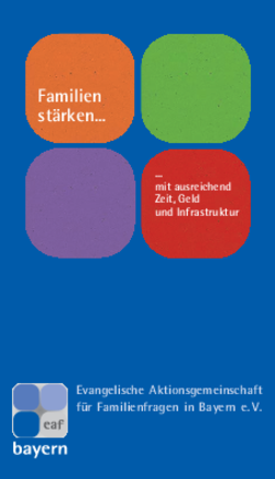 Ansicht der Titelseite der Broschüre Familien stärken